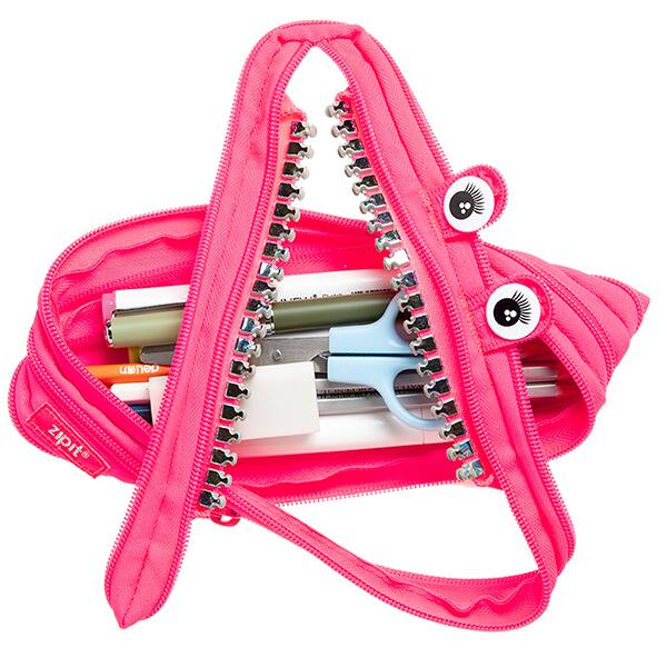 Estojo escolar PVC, Grillz Monstro, Rosa, ZTM-GR-DY, Zipit - PT 1 UN