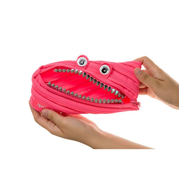 Estojo escolar PVC, Grillz Monstro, Rosa, ZTM-GR-DY, Zipit - PT 1 UN