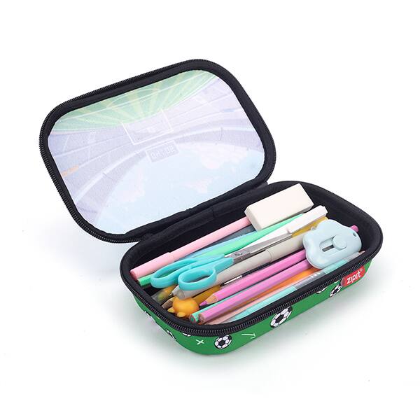 Estojo escolar EVA Clear Top, Estádio de Futebol, Z24000019, Zipit - PT 1 UN