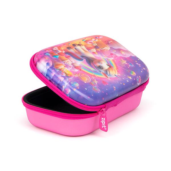 Estojo escolar EVA , Unicórnio nas Nuvens, Rosa, Z24000049, Zipit - PT 1 UN