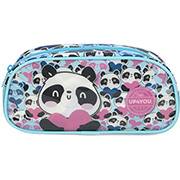 Estojo escolar , UP4YOU, Azul, EI37664UP, Luxcel - PT 1 UN