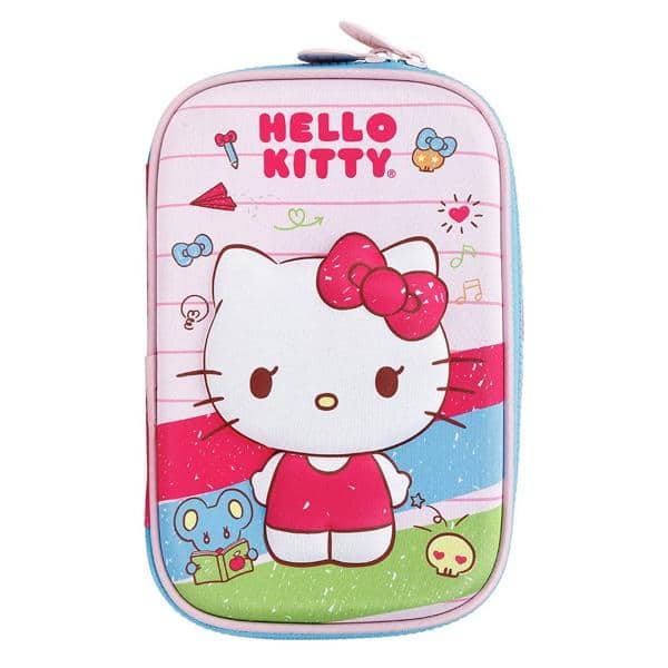 Estojo Escolar Hello Kitty em Poliéster Xeryus - PT 1 UN