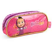 Estojo Escolar Masha e o Urso em Poliéster Luxcel - PT 1 UN