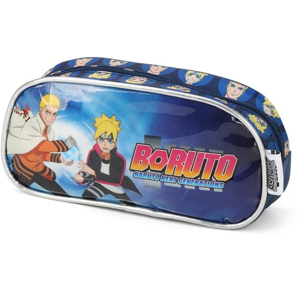 Estojo Escolar Naruto Boruto em Poliéster Luxcel - PT 1 UN