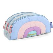 Estojo escolar triplo, Up4you, Poliéster, Azul, EI39955UP, Luxcel - PT 1 UN