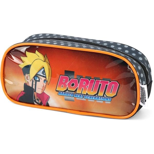 Estojo Escolar Naruto Boruto em Poliéster Luxcel - PT 1 UN