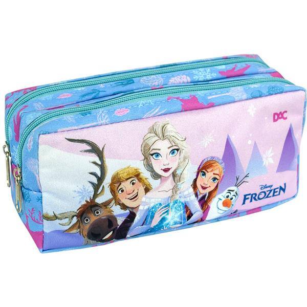 Estojo Escolar Duplo Disney Frozen em Poliéster DAC - PT 1 UN