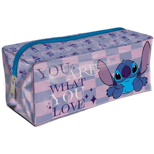 Estojo Escolar Stitch Disney em PVC DAC - PT 1 UN