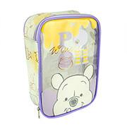 Estojo Escolar Pooh Disney em PVC DAC - PT 1 UN