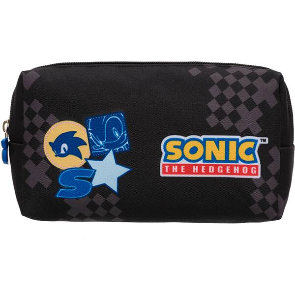 Estojo escolar em poliéster, Sonic Always Running, Pacific - PT 1 UN