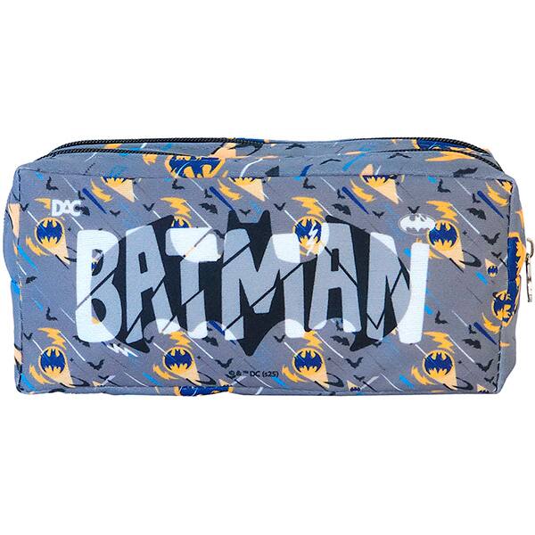 Estojo escolar duplo em poliéster, Batman, 5408, DAC - PT 1 UN
