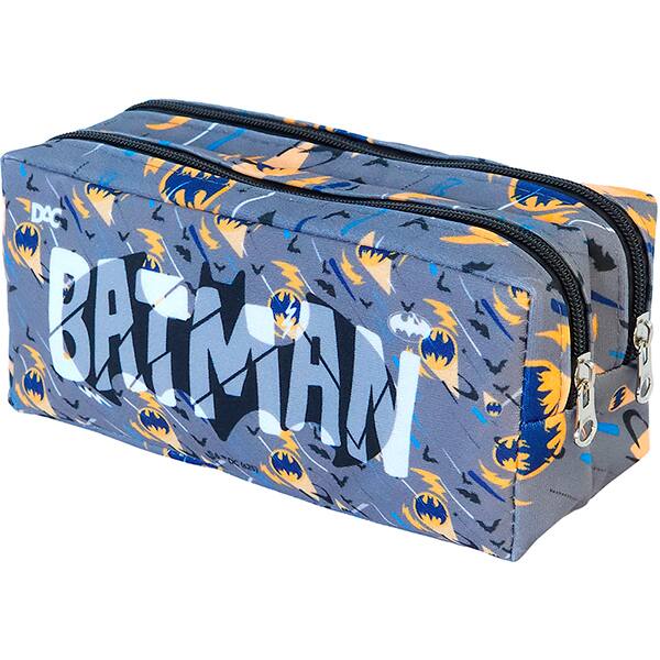 Estojo escolar duplo em poliéster, Batman, 5408, DAC - PT 1 UN