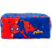 Estojo escolar duplo em poliéster, Homem Aranha, 5428, DAC - PT 1 UN