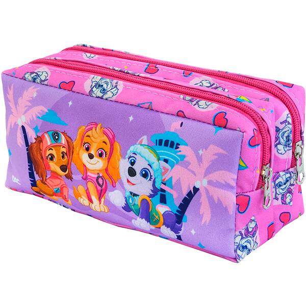 Estojo escolar duplo em poliéster, Patrulha Canina Feminina, 5439, DAC - PT 1 UN Estojo escolar duplo em poliéster, Patrulha Canina Feminina, 5439, DAC - PT 1 UN