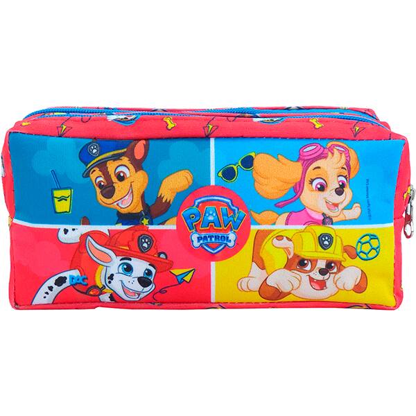 Estojo escolar duplo em poliéster, Patrulha Canina Masculino, 5445, DAC - PT 1 UN Estojo escolar duplo em poliéster, Patrulha Canina Masculino, 5445, DAC - PT 1 UN