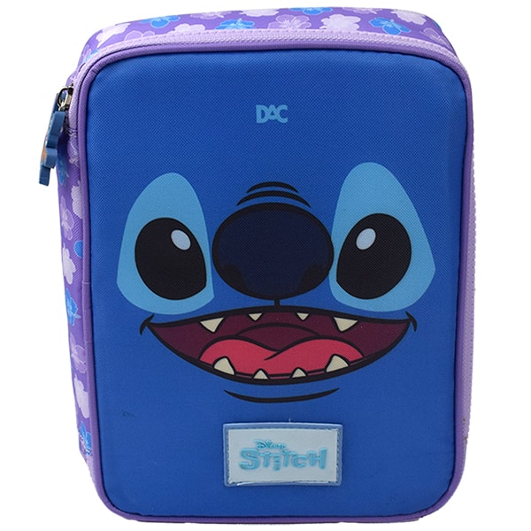 Estojo escolar com divisórias, em poliéster, 5575, Stitch DAC - PT 1 UN Estojo escolar com divisórias, em poliéster, 5575, Stitch DAC - PT 1 UN