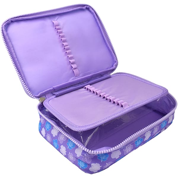 Estojo escolar com divisórias, em poliéster, 5575, Stitch DAC - PT 1 UN Estojo escolar com divisórias, em poliéster, 5575, Stitch DAC - PT 1 UN