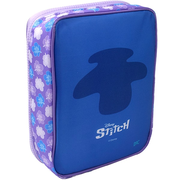 Estojo escolar com divisórias, em poliéster, 5575, Stitch DAC - PT 1 UN Estojo escolar com divisórias, em poliéster, 5575, Stitch DAC - PT 1 UN