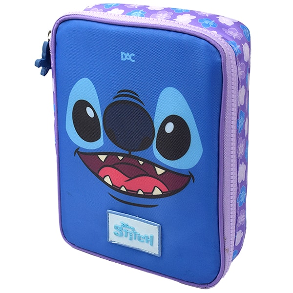 Estojo escolar com divisórias, em poliéster, 5575, Stitch DAC - PT 1 UN Estojo escolar com divisórias, em poliéster, 5575, Stitch DAC - PT 1 UN