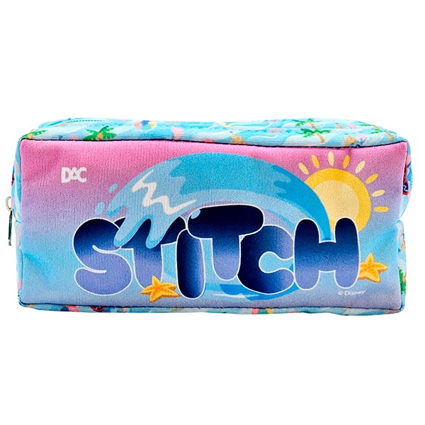 Estojo escolar duplo em poliéster, Stitch, 5458, DAC - PT 1 UN