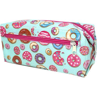 Estojo Escolar Triplo PVC Donuts, DON03, Obi - PT 1 UN
