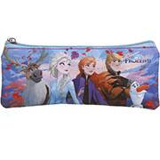 Estojo Escolar Triplo Poliéster Disney Frozen 2, 37385, Dermiwil - PT 1 UN
