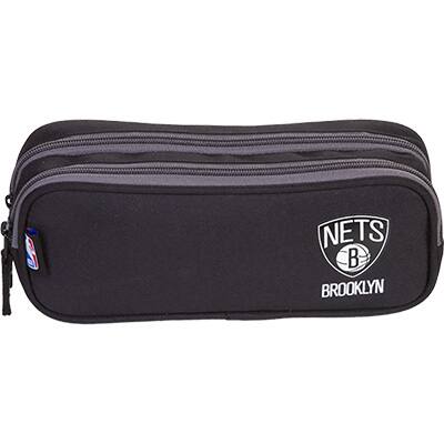 Estojo escolar duplo, NBA Legends, Brooklyn Nets, 075993-01, Sestini - PT 1 UN