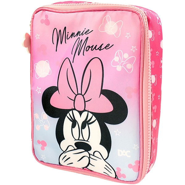 Estojo escolar em pvc, Minnie, 4804, DAC - PT 1 UN