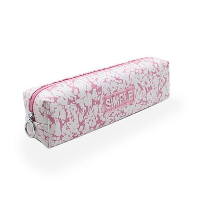 Estojo Escolar PVC Rosa, S1038, Spiral - PT 1 UN