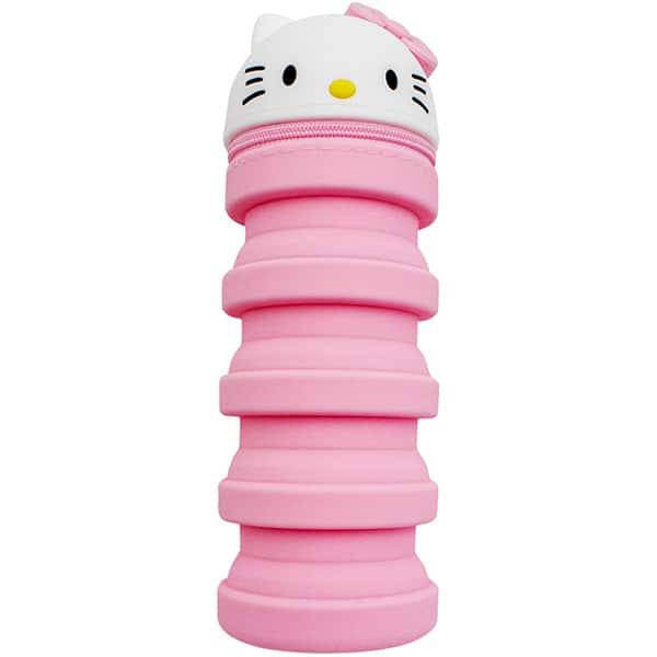 Estojo escolar em silicone, Hello Kitty, Spiral - PT 1 UN