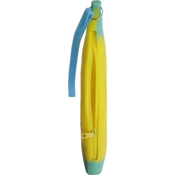 Estojo escolar em silicone, Banana Amarela, Spiral - PT 1 UN