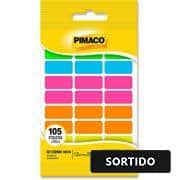 Etiqueta Adesiva colorida multiuso, Neon, Sortido, 970852, Pimaco - PT 105 UN