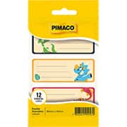 Etiqueta adesiva escolar, 80 x 30mm, Astrodinos, Pimaco - PT 12 UN