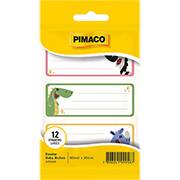 Etiqueta adesiva escolar Baby Bichos, 80 x 30mm, 970980, Pimaco - PT 12 UN