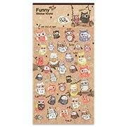 Adesivo Stick Owls, 15S-C542, Funny Sticker - PT 1 UN Adesivo Stick Owls, 15S-C542, Funny Sticker - PT 1 UN