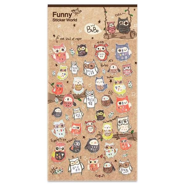 Adesivo Stick Owls, 15S-C542, Funny Sticker - PT 1 UN