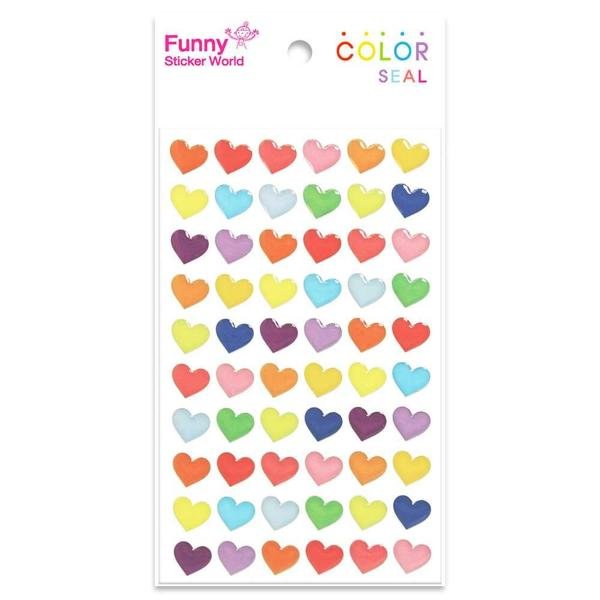 Adesivo stick color heart 15S-H003.2 Funny Sticker PT 1 UN