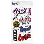 Adesivo stick yes CA-110 Funny Sticker PT 1 UN Adesivo stick yes CA-110 Funny Sticker PT 1 UN