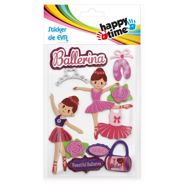 Adesivos EVA Bailarina 50782 - Itens Sortidos - Happy-time PT 1 UN