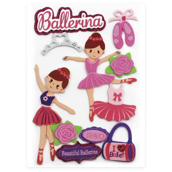 Adesivos EVA Bailarina 50782 - Itens Sortidos - Happy-time PT 1 UN