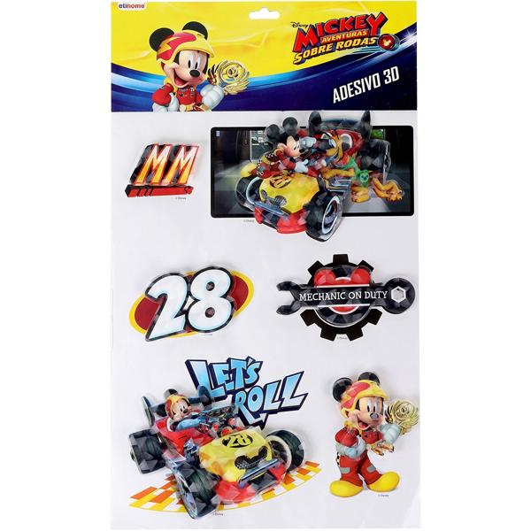 Adesivo stick 3D Mickey c/ 6 unidades DYH-190 Etihome PT 1 UN