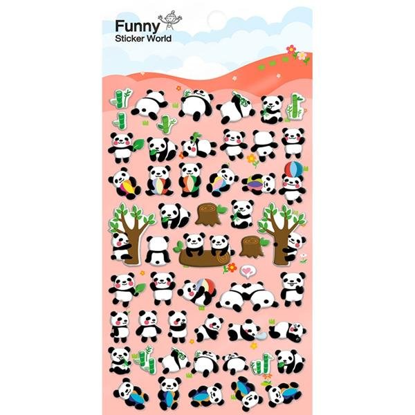 Adesivo Funny Sticker, Panda - PT 1 UN