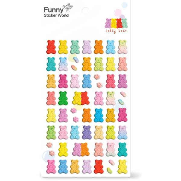 Adesivo Funny Sticker, Jelly bear- PT 1 UN