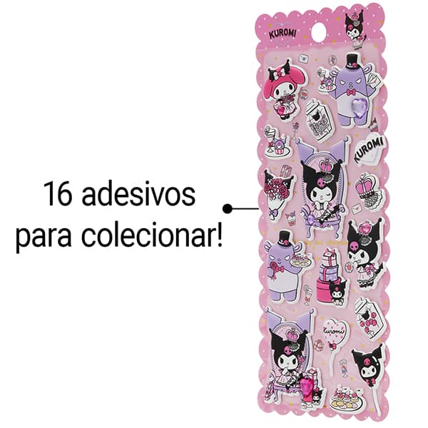 Adesivo Sticker Kuromi Hello Kitty SL-ATZ01 Spiral PT 1 UN Adesivo Sticker Kuromi Hello Kitty SL-ATZ01 Spiral PT 1 UN
