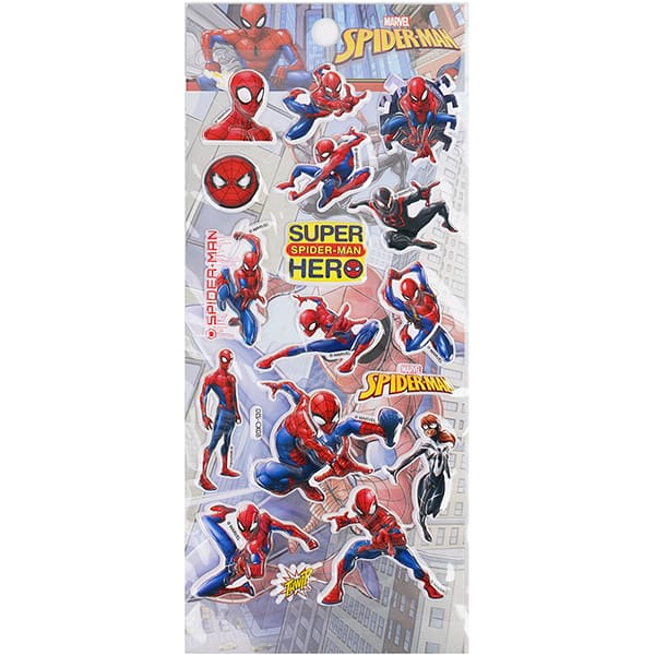 Adesivo stick Spider Man, Sortidos, DIS-CX 08, Spiral - PT 1 UN