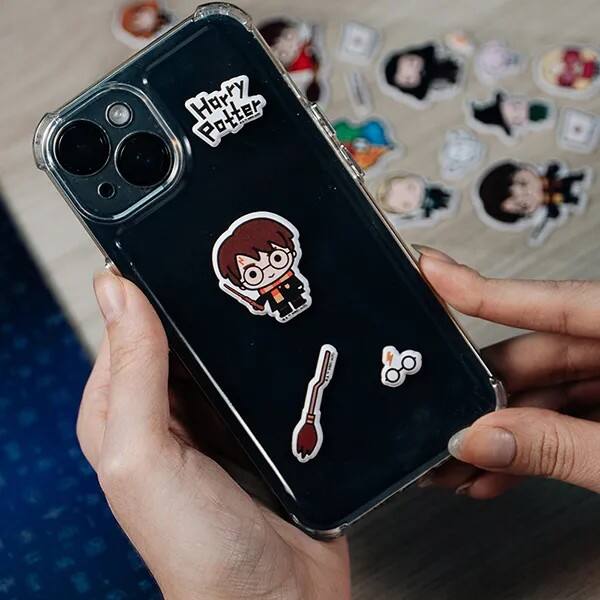Adesivo Harry Potter Charms, Puffy em PVC, cartela com 26 Adesivos, Spiral - PT 1 UN