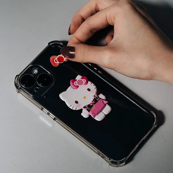 Adesivo Hello Kitty, Puffy em PVC, cartela com 49 Adesivos, Spiral - PT 1 UN