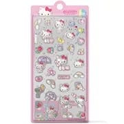 Adesivo Hello Kitty, Bubble em Resina, Cartela com 34 Adesivos, Spiral - PT 1 UN Adesivo Hello Kitty, Bubble em Resina, Cartela com 34 Adesivos, Spiral - PT 1 UN