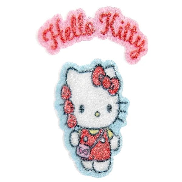 Adesivo Hello Kitty, Puffy em PVC e Feltro, cartela com 37 Adesivos, Spiral - PT 1 UN