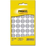 Etiqueta adesiva p/ codificação 16mm prata TP16PR Pimaco PT 150 UN